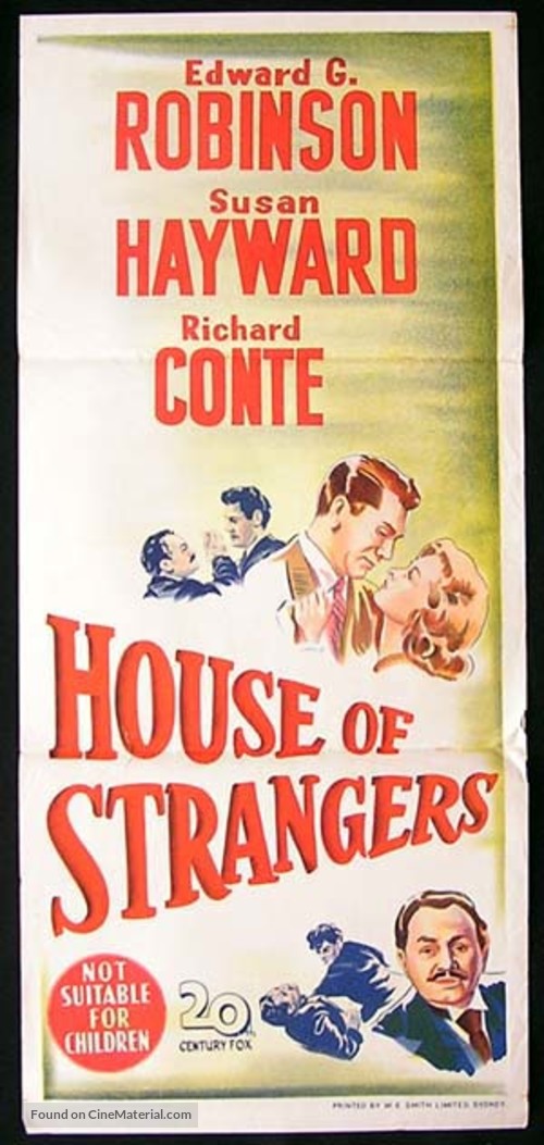 House of Strangers - Australian Movie Poster