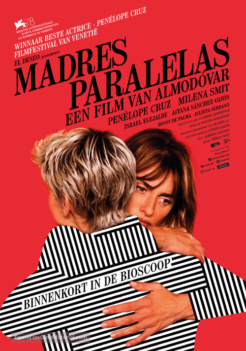 Madres paralelas - Dutch Movie Poster