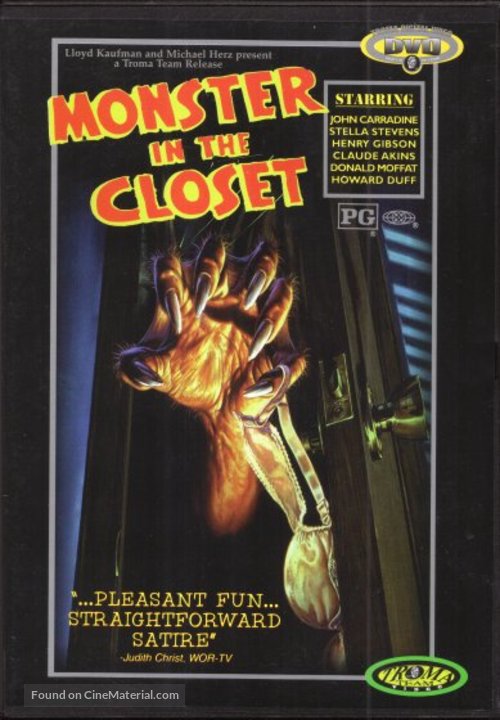 Monster in the Closet - Australian DVD movie cover