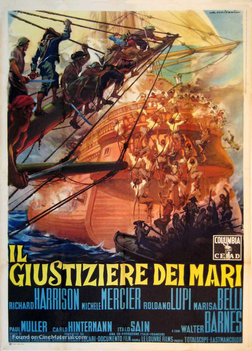 Il giustiziere dei mari - Italian Movie Poster