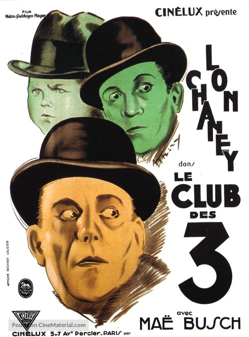 The Unholy Three - French Movie Poster