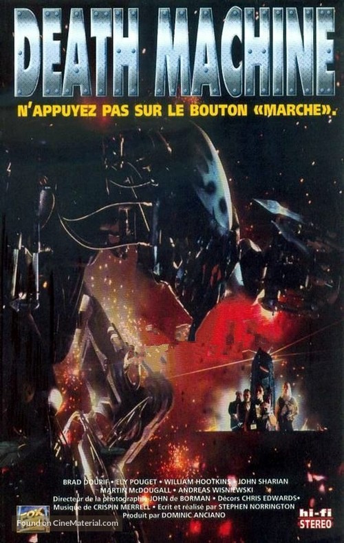 Death Machine - French VHS movie cover