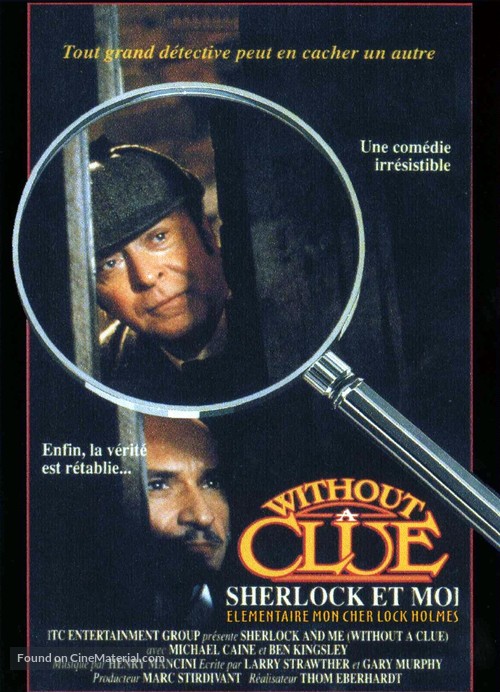 Without a Clue - French VHS movie cover