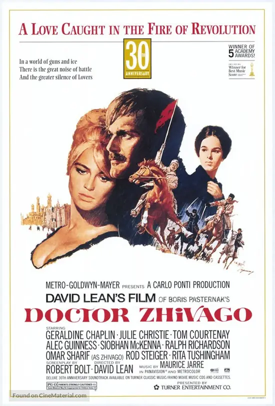 Doctor Zhivago - Re-release movie poster