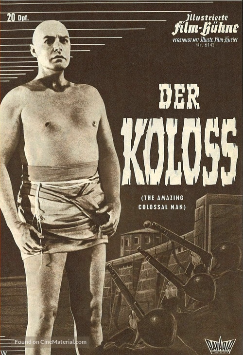 The Amazing Colossal Man - German poster