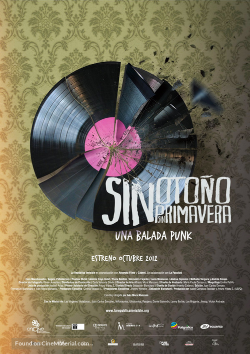 Sin oto&ntilde;o, sin primavera - Ecuadorian Movie Poster