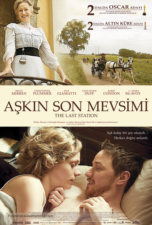 The Last Station - Turkish Movie Poster
