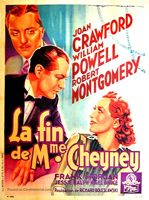 The Last of Mrs. Cheyney - French Movie Poster