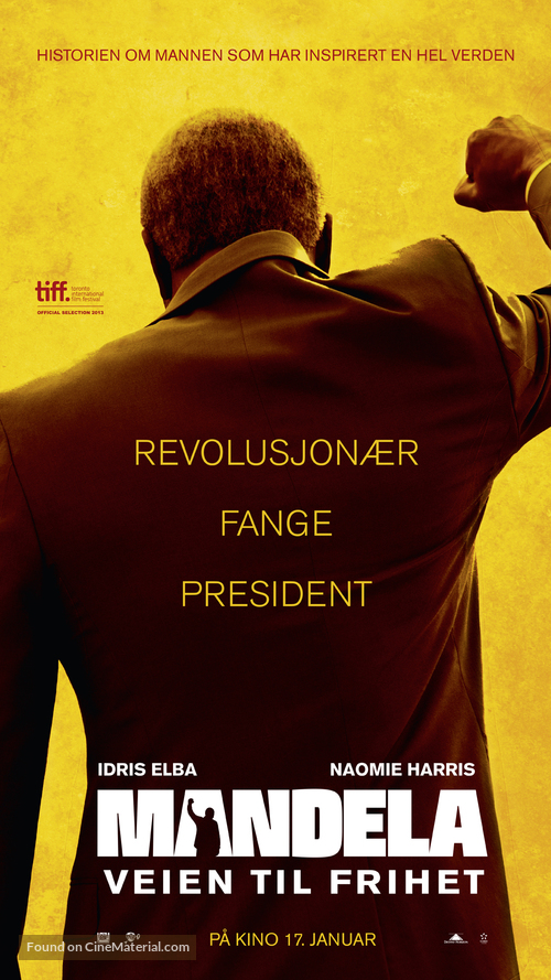 Mandela: Long Walk to Freedom - Norwegian Movie Poster
