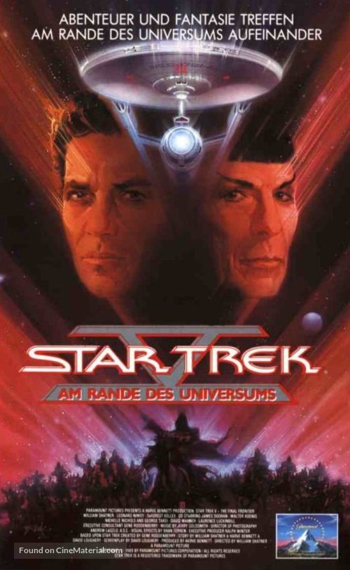 Star Trek: The Final Frontier - German Movie Cover