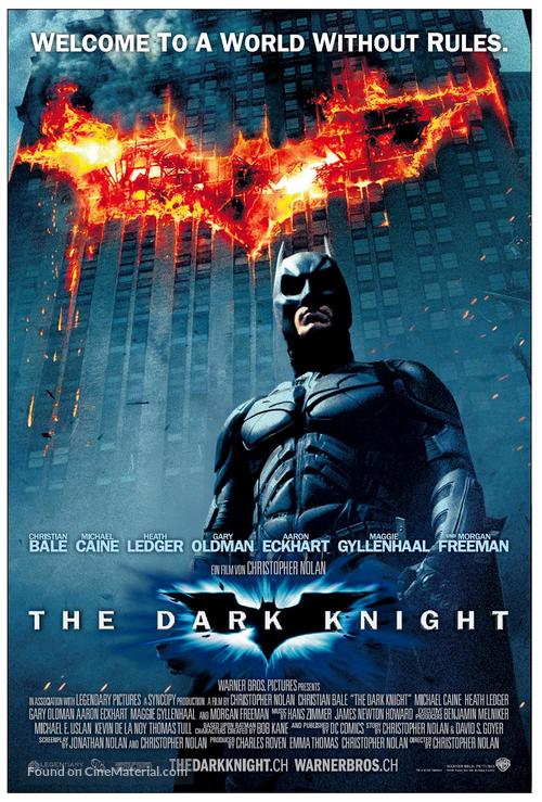 The Dark Knight - Swiss Theatrical movie poster