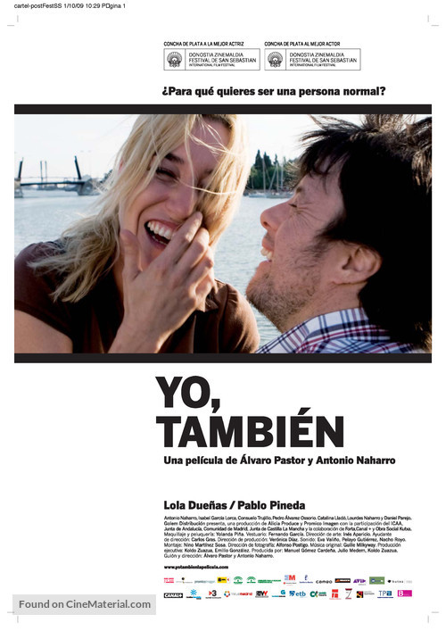 Yo, tambi&eacute;n - Spanish Movie Poster