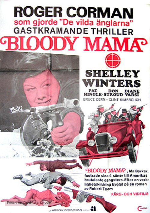 Bloody Mama - Swedish Movie Poster