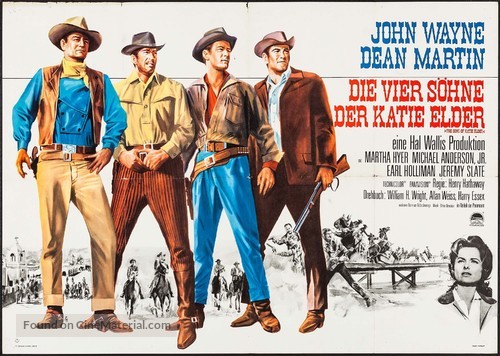 The Sons of Katie Elder - German Movie Poster