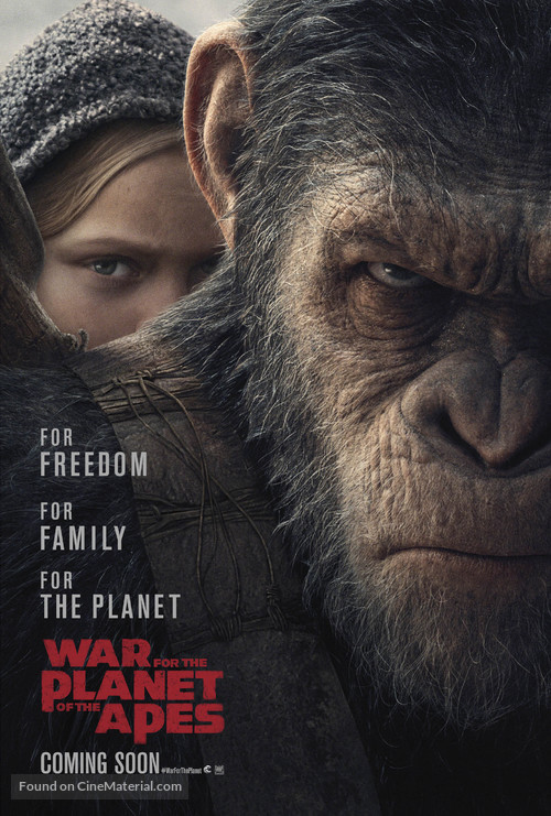 War for the Planet of the Apes - British Movie Poster