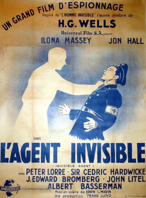 Invisible Agent - French Movie Poster