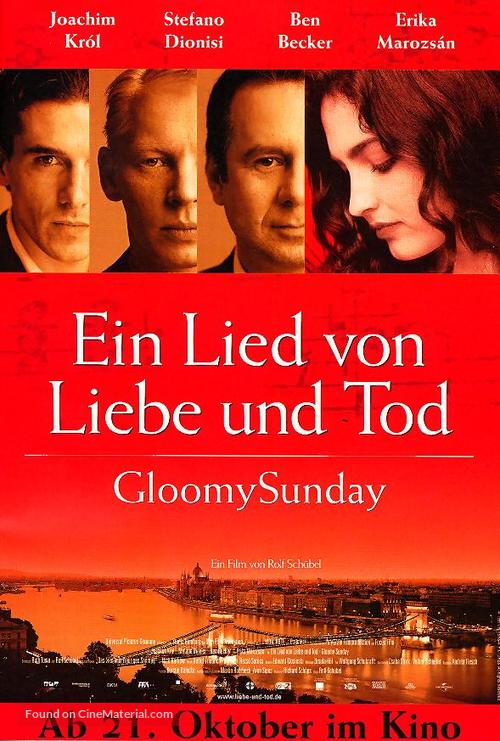 Gloomy Sunday - Ein Lied von Liebe und Tod - German Movie Poster