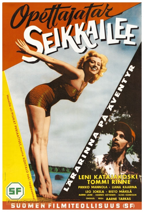 Opettajatar seikkailee - Finnish Movie Poster