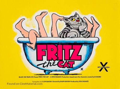 Fritz the Cat - British Movie Poster