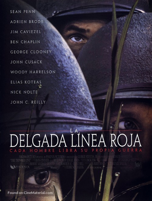 The Thin Red Line - Spanish Movie Poster