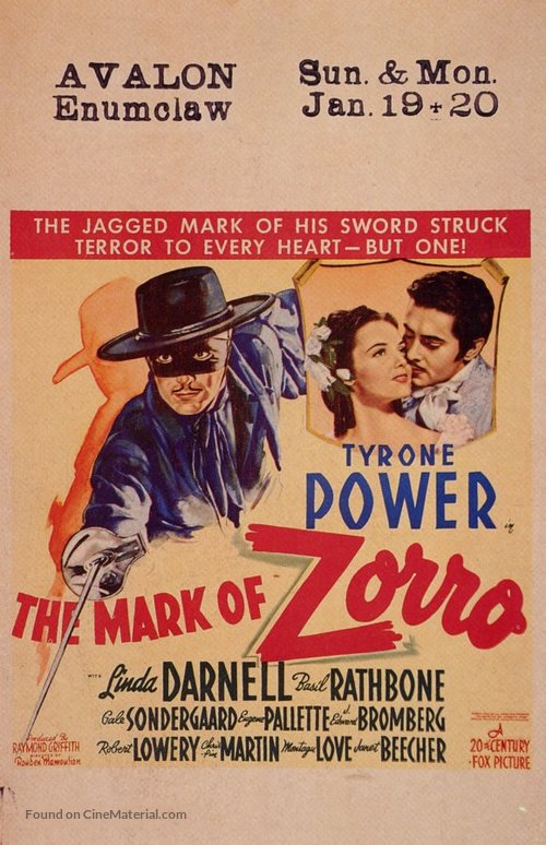 The Mark of Zorro - Movie Poster