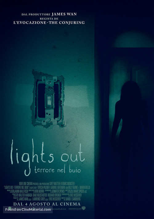 Lights Out - Italian Movie Poster
