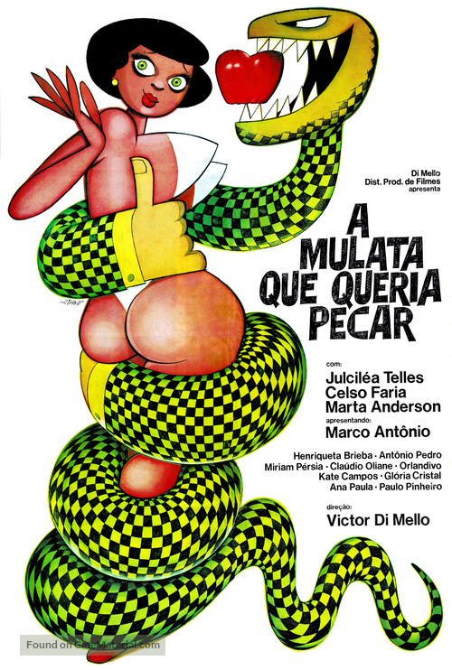 A Mulata Que Queria Pecar - Brazilian Movie Poster