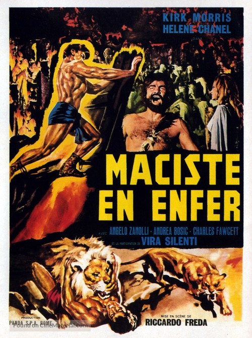 Maciste all&#039;inferno - French Movie Poster