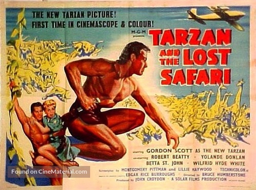 Tarzan and the Lost Safari - British Movie Poster
