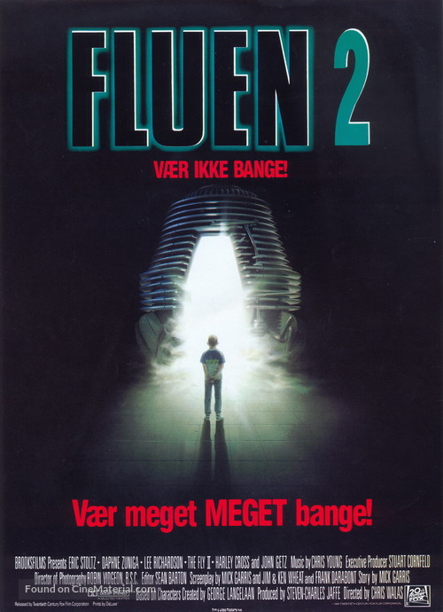 The Fly II - Danish Movie Poster