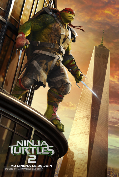 Teenage Mutant Ninja Turtles: Out of the Shadows - French Movie Poster