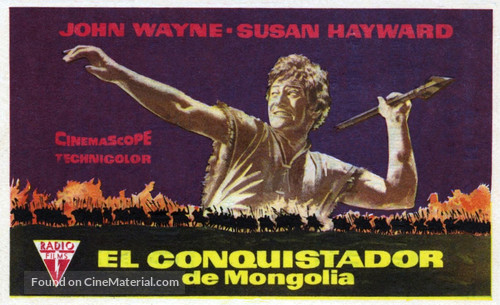 The Conqueror - Spanish Movie Poster