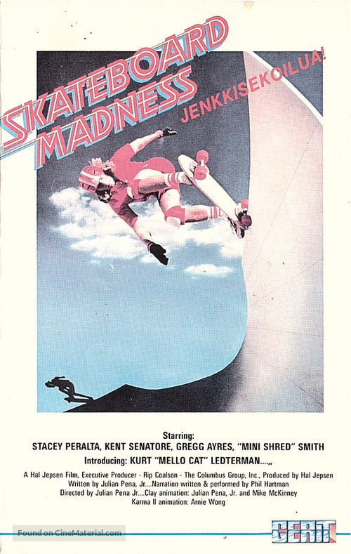 Skateboard Madness - Finnish VHS movie cover