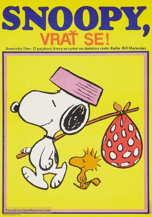 Snoopy Come Home - Czech Movie Poster
