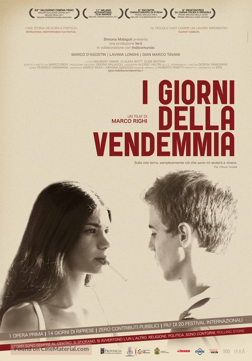 I giorni della vendemmia - Italian Movie Poster