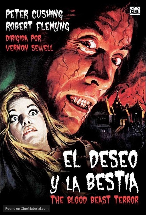 The Blood Beast Terror - Spanish DVD movie cover