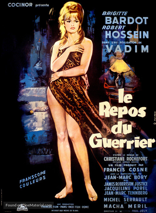 Le repos du guerrier - French Movie Poster