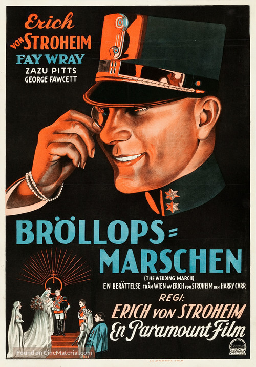 The Wedding March - Swedish Movie Poster