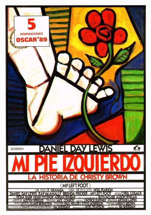 My Left Foot - Spanish Movie Poster
