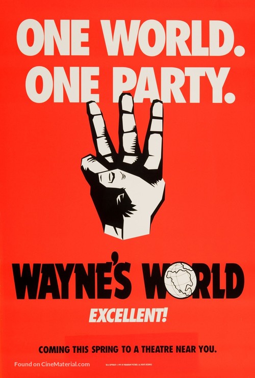 Wayne&#039;s World - Advance movie poster
