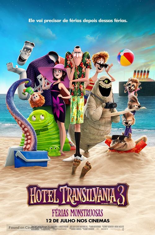 Hotel Transylvania 3: Summer Vacation - Brazilian Movie Poster