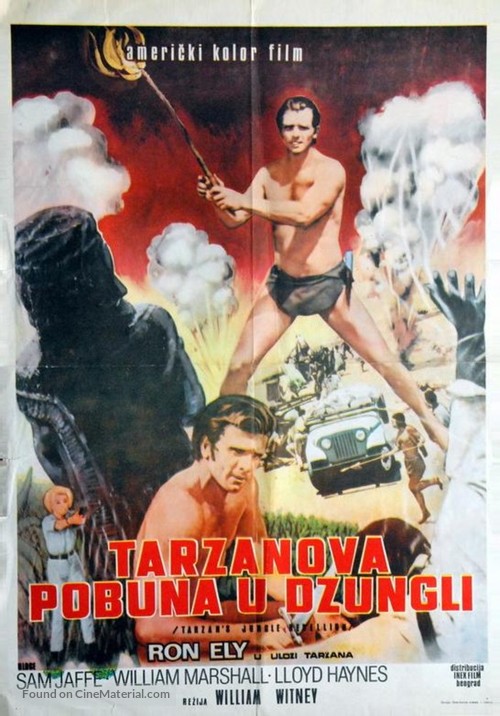 Tarzan&#039;s Jungle Rebellion - Yugoslav Movie Poster