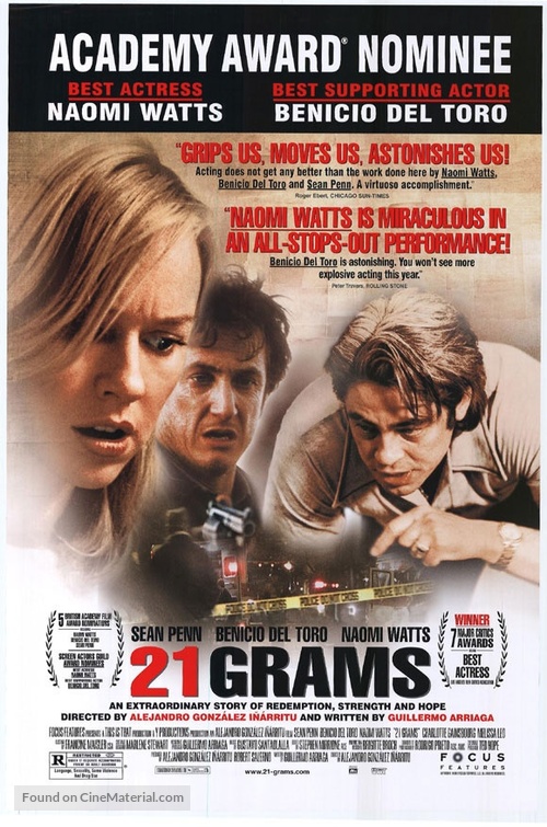 21 Grams - For your consideration movie poster