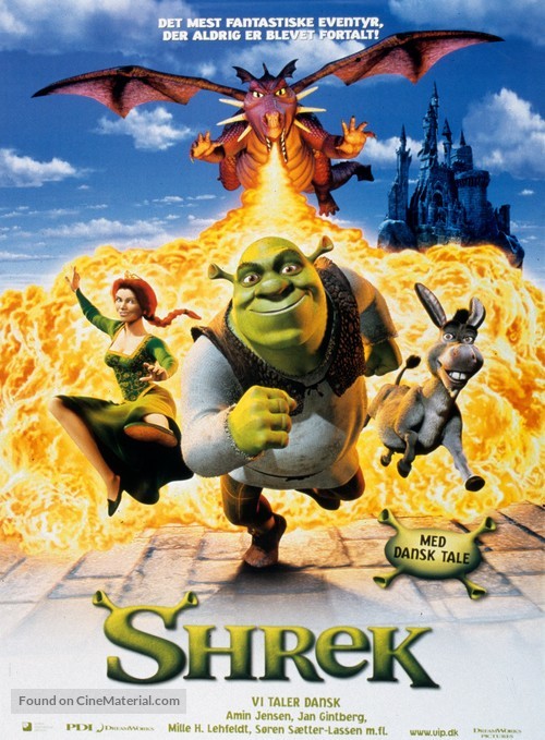 Shrek - Danish Movie Poster