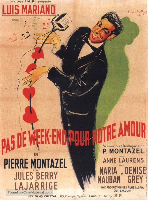 Pas de week-end pour notre amour - French Movie Poster