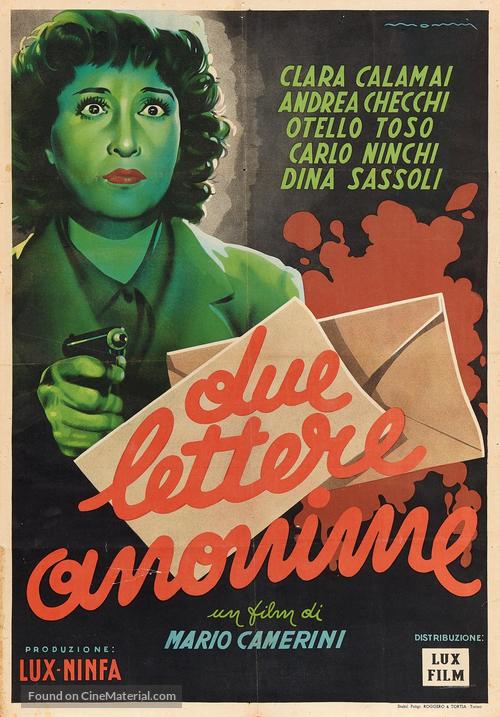 Due lettere anonime - Italian Movie Poster