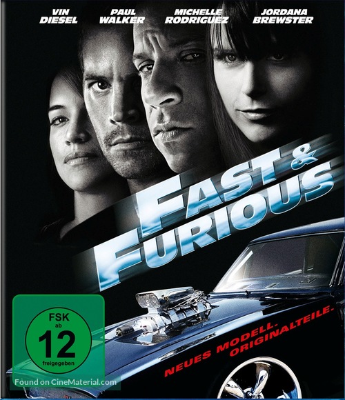 Fast &amp; Furious - German Blu-Ray movie cover