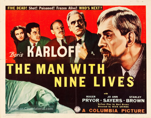 The Man with Nine Lives - Movie Poster