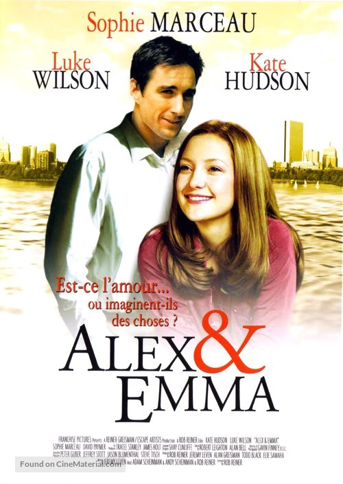 Alex &amp; Emma - French DVD movie cover