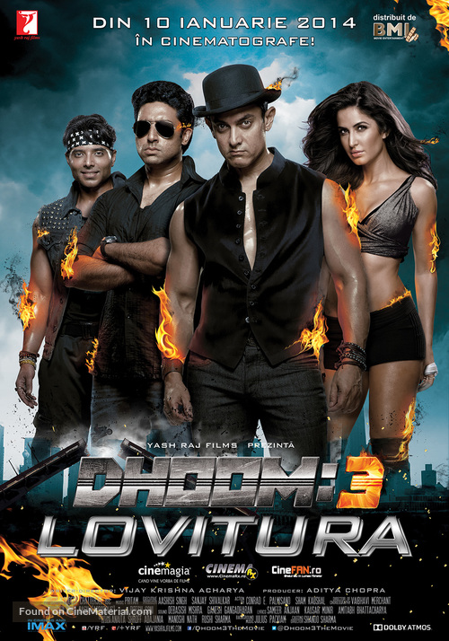 Dhoom 3 - Romanian Movie Poster